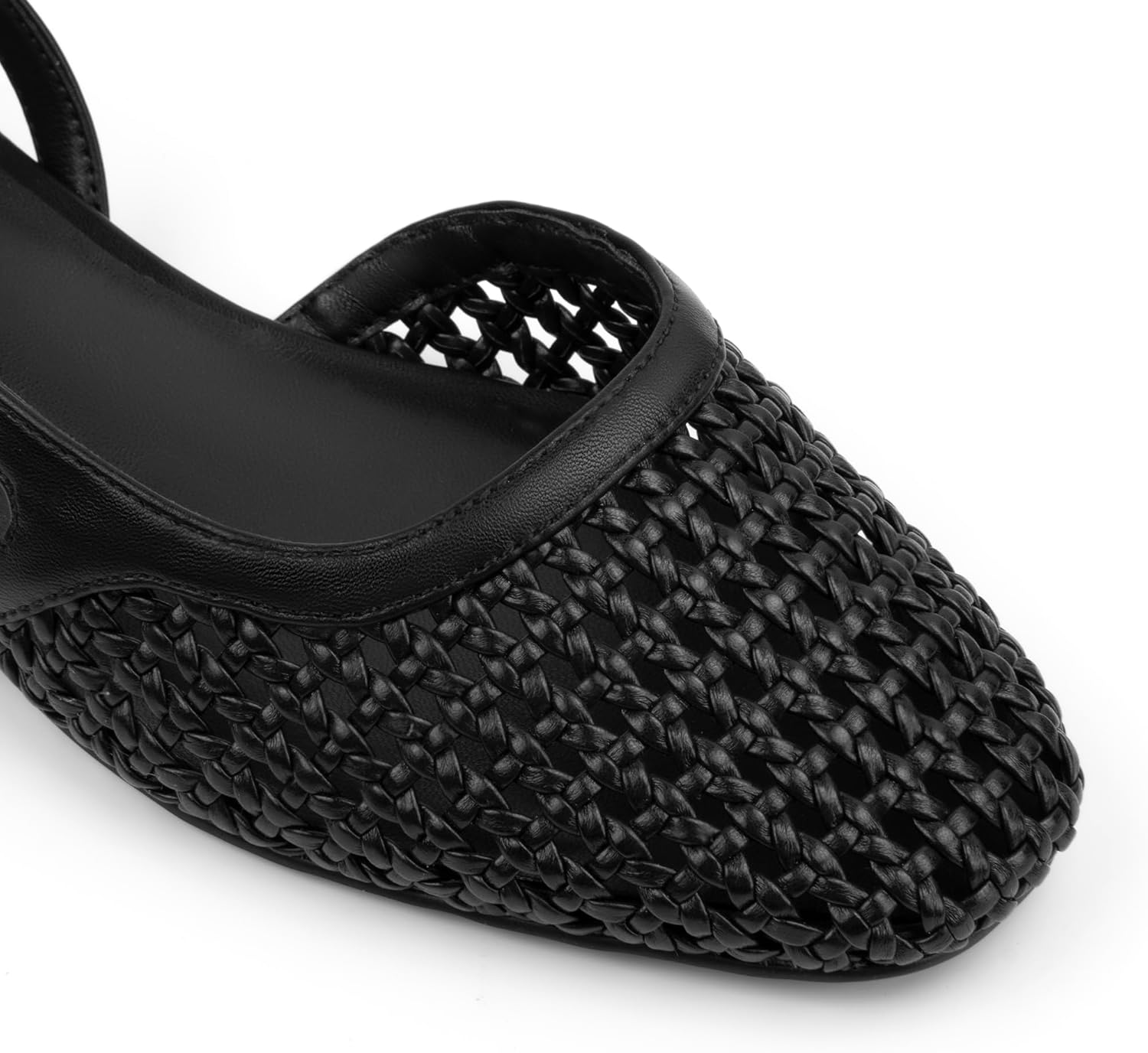 Slingback Flats for Women 2.0 Square Toe Two Toned Flats Wedding Shoes Low Heel Shoes for Women - Image 4