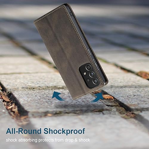 Miniatura 6 de Samsung Galaxy A52 5GA52s 5G - Funda tipo cartera para Samsung Galaxy A52 5G con tarjetero bloqueo RFID atril magnético, funda de cuero con tapa