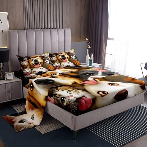 Vista 11 de Erosebridal Happy Camping - Juego de sábanas tamaño matrimonial para cámper, sábanas rústicas de casa de campo, accesorios de campamento, sábana