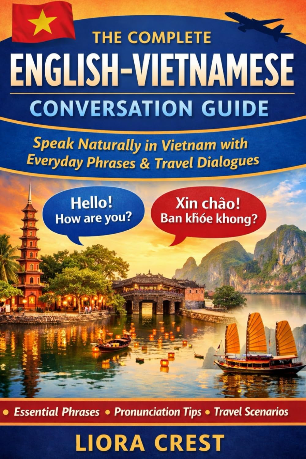 The Complete English–Vietnamese Conversation Guide: Speak Naturally in Vietnam with Everyday Phrases, Travel Dialogues, Pronunciation Guides, and Essential Vocabulary