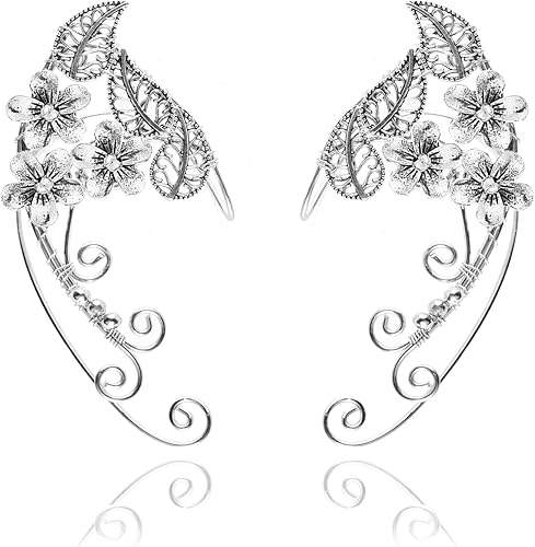 Miniatura 1 de Pendientes de oreja de elfo, hechos a mano de OwMell hechos a mano, de hada, elfo, cosplay, fantasía, disfraz de novia, aretes de boda para orejas