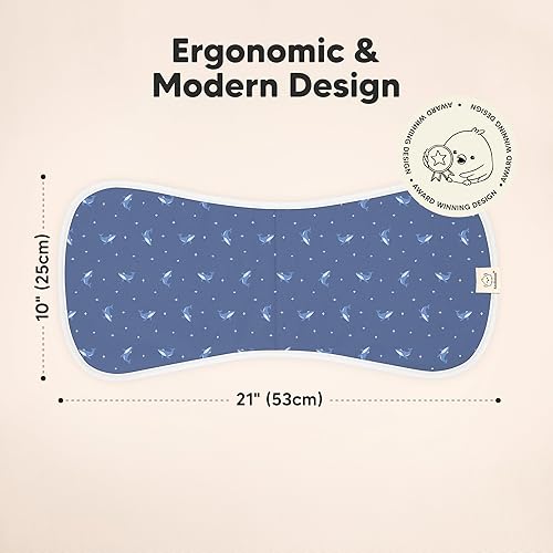 Vista 335 de Paños orgánicos para eructos para bebés niños y niñas, paquete de 5 paños de algodón súper absorbentes para bebés, trapos suaves y afelpados