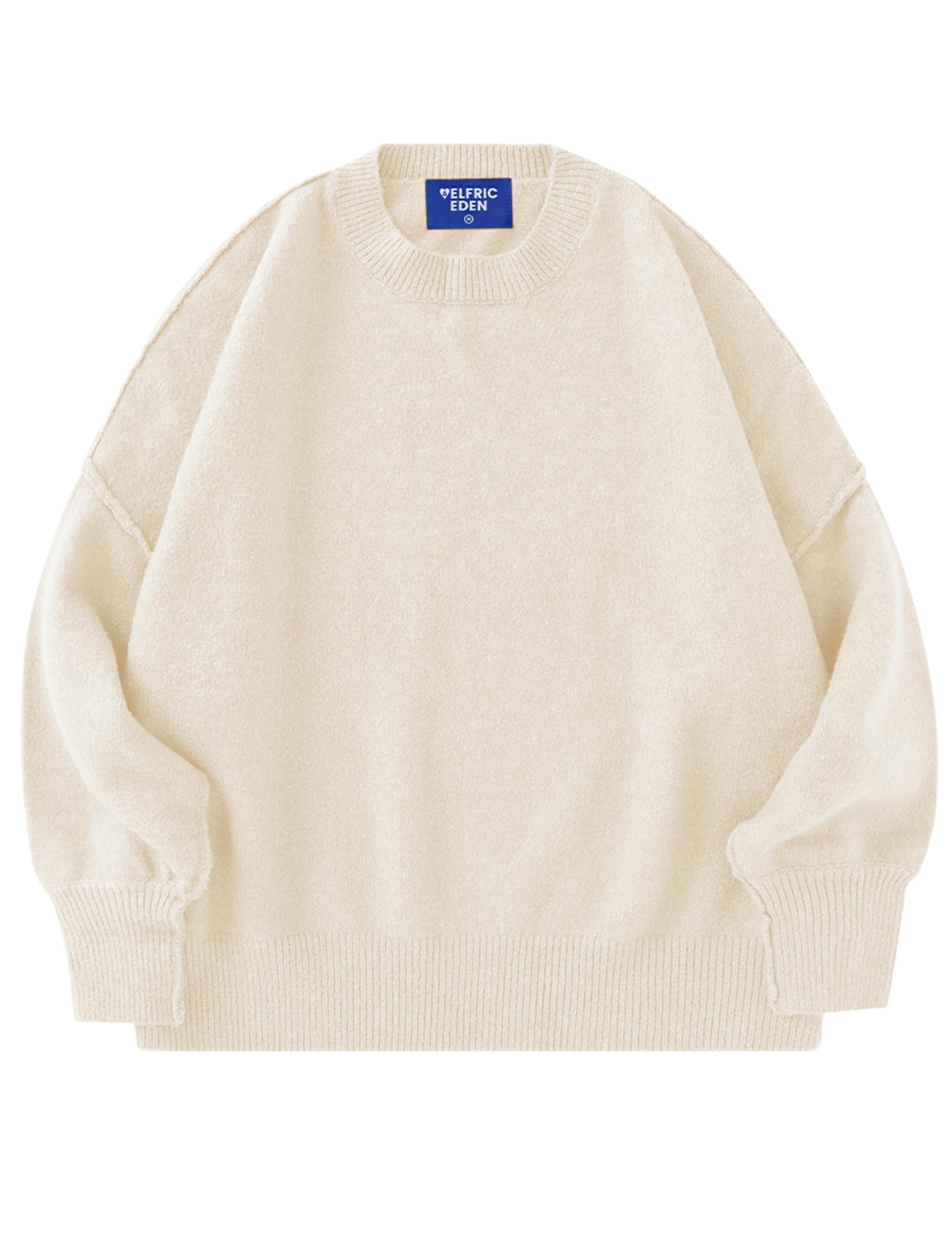 Aelfric Eden Womens Sweaters Oversized Crewneck Fall Sweater Casual Batwing Ribbed Knit Side Slit Pullover Tops