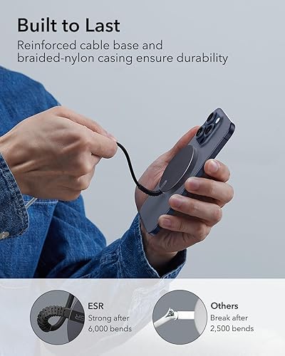 Miniatura 3 de ESR Cargador Magsafe, almohadilla de carga para iPhone, cargador inalámbrico iPhone compatible con iPhone serie 15141312, Airpods Pro, almohadilla