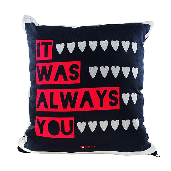 Archies Polyester Cushion Medium, Pack of 1,Multicolour