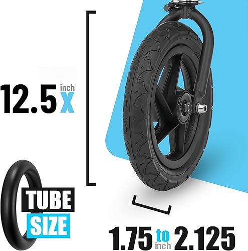 Miniatura 3 de BOB Reemplazo del tubo de neumático del cochecito  Tubo interior delantero 12.5 pulgadas x 1.75-2.125 para Wayfinder, Alterrain, Revolution
