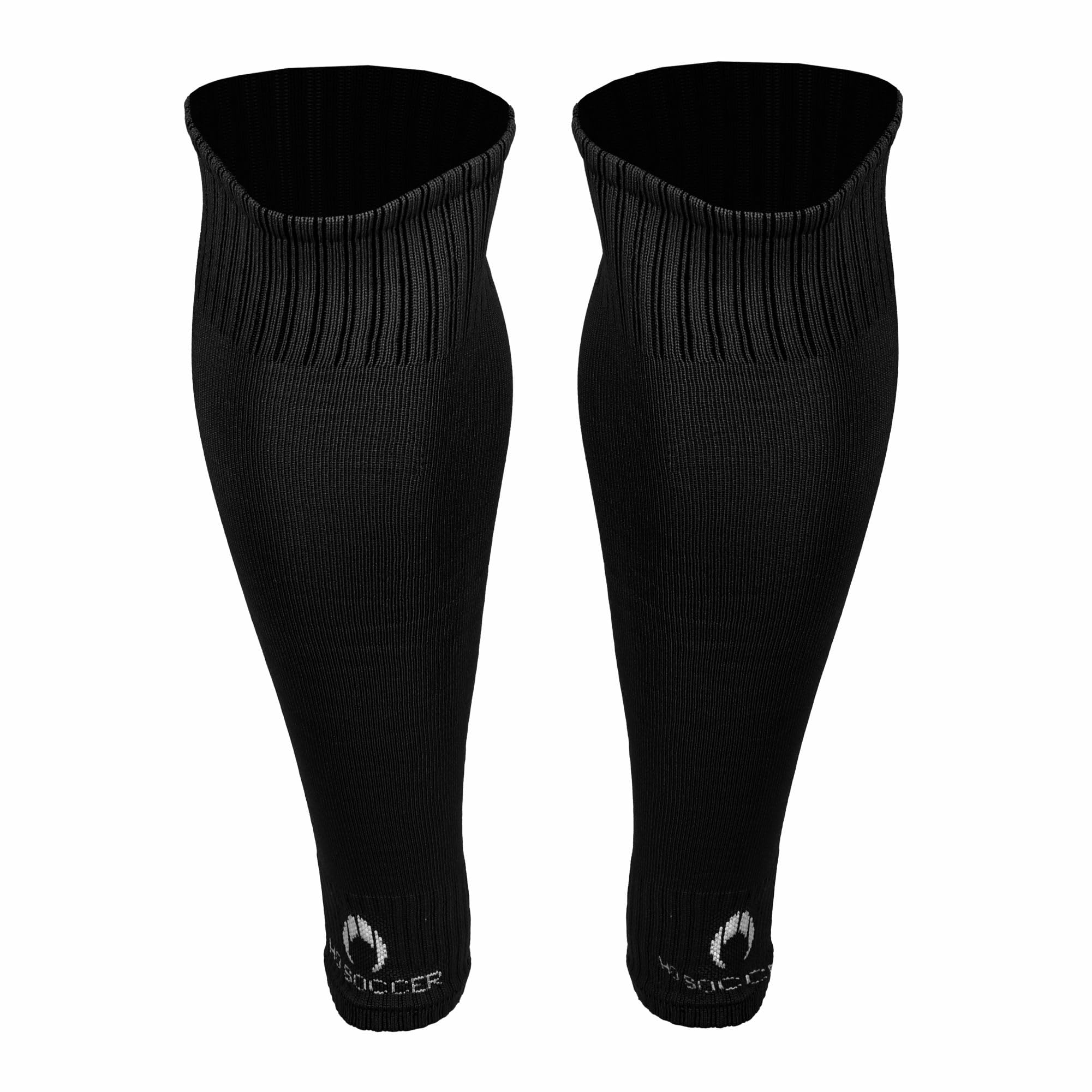 HO Soccer Tubes Black Mezzo tubolare senza piede. Unisex - Adulto
