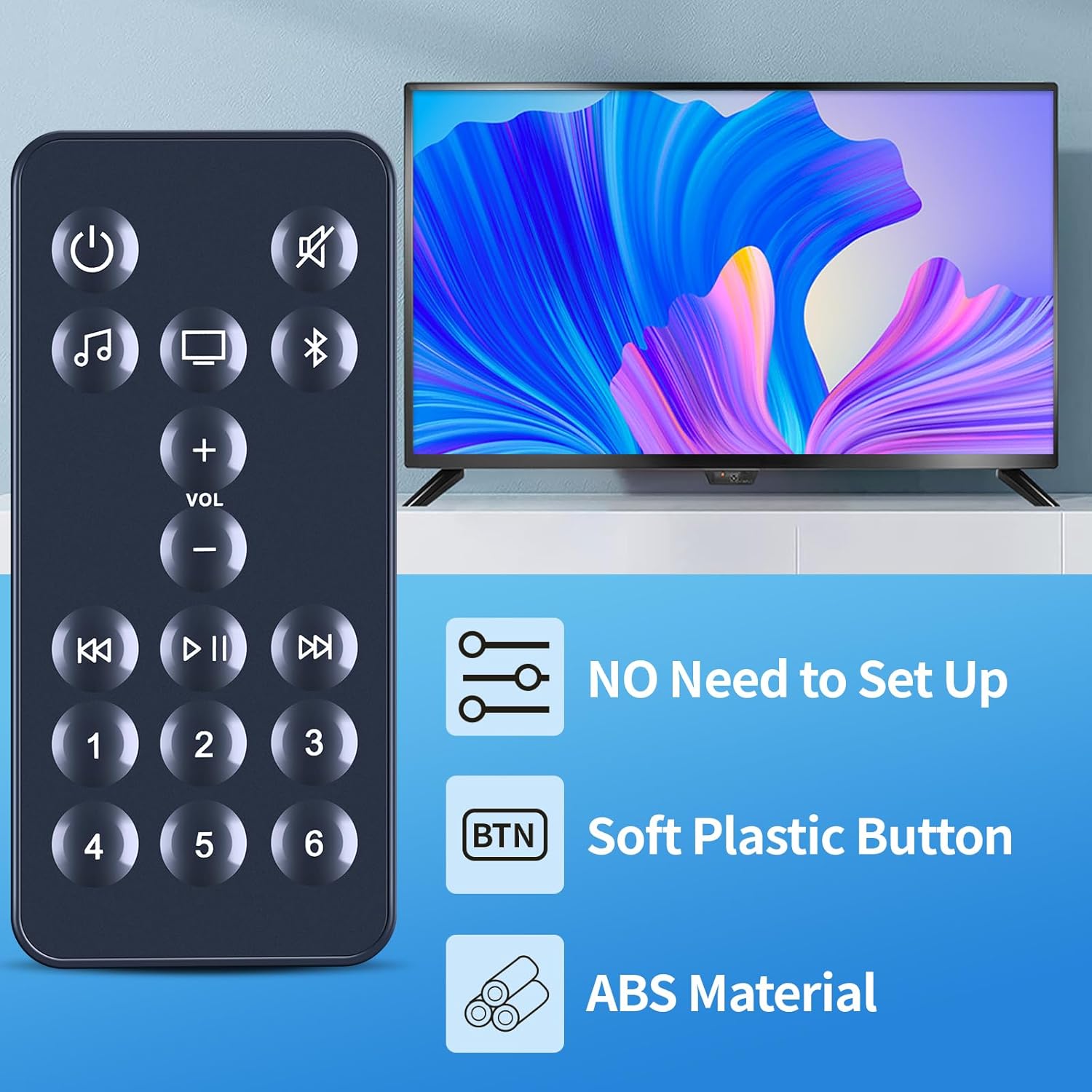 795373 Replacement Remote Control Compatible for Brunei Ubuy