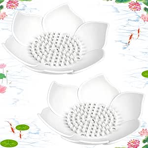 Lotus Shower Steamer Tray, Silicone Soap Dish, 2 Pack