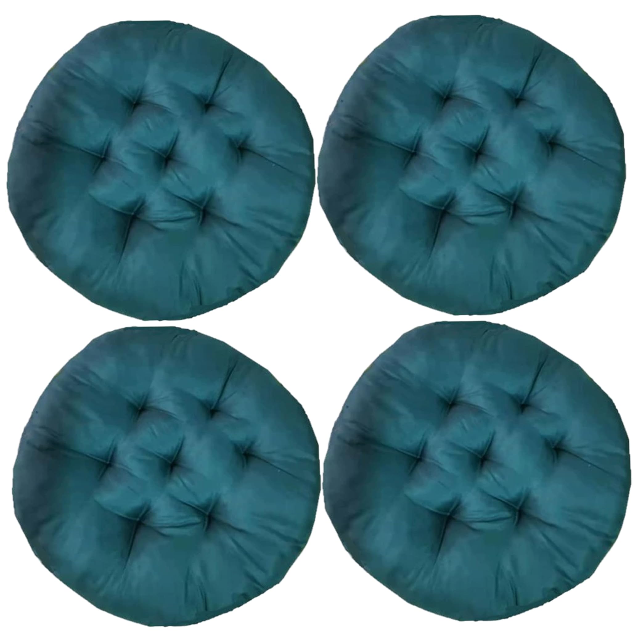 Cojines redondos para silla de 16 pulgadas suaves en color verde para terraza y oficina