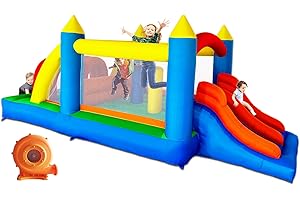 HuaKastro Inflatable Obstacle Bounce House with Deflator