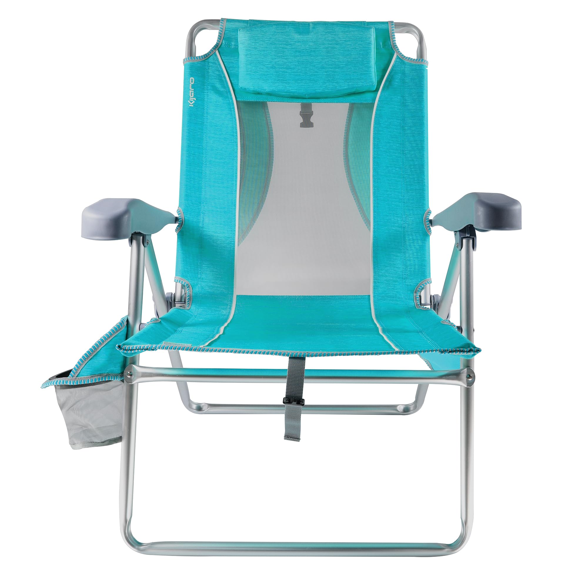 CLARIN　FOLDING CHAIR WITH ARM Teal Fogcroll Lawn Chair, Camping Chair with Canopy Shade,Beach