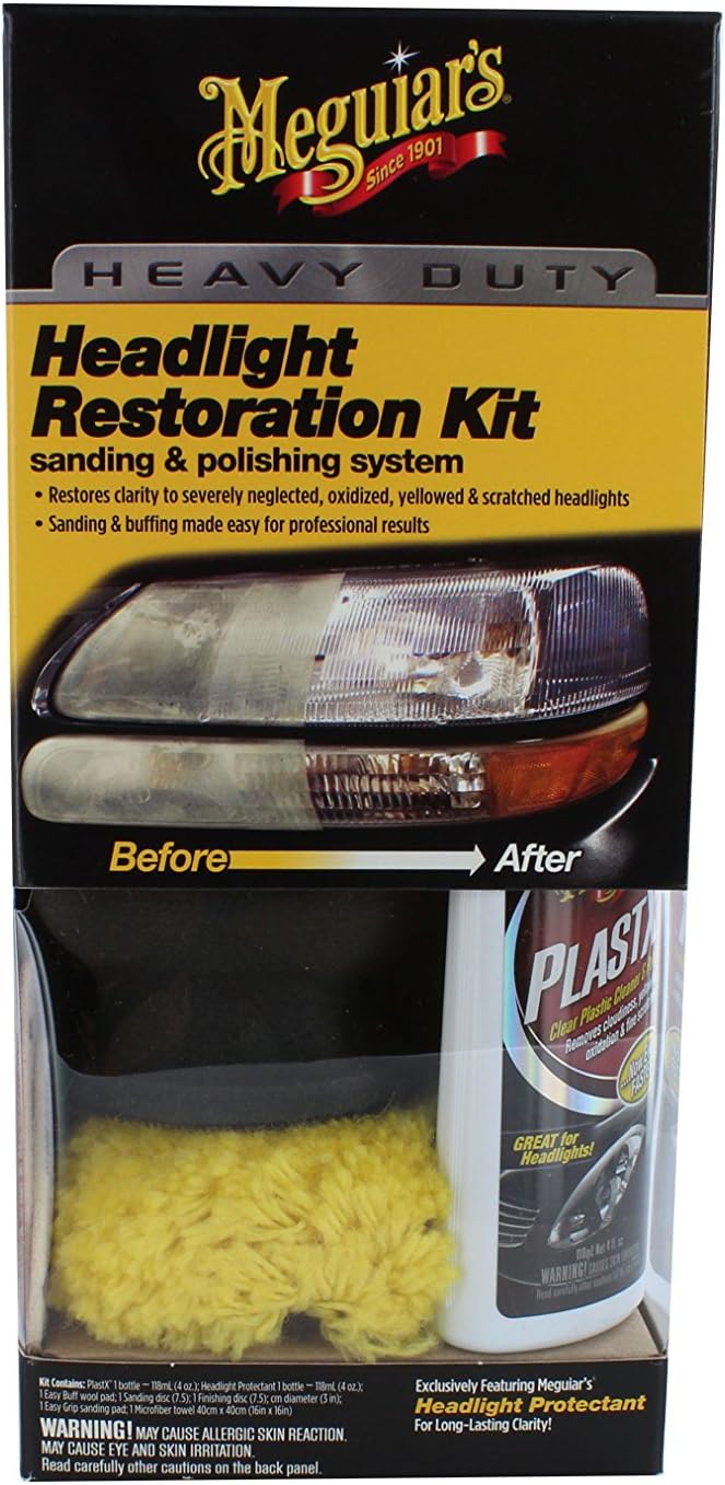 Meguiar's G3000 Heavy Duty Headlight Restoration Kit Automotive