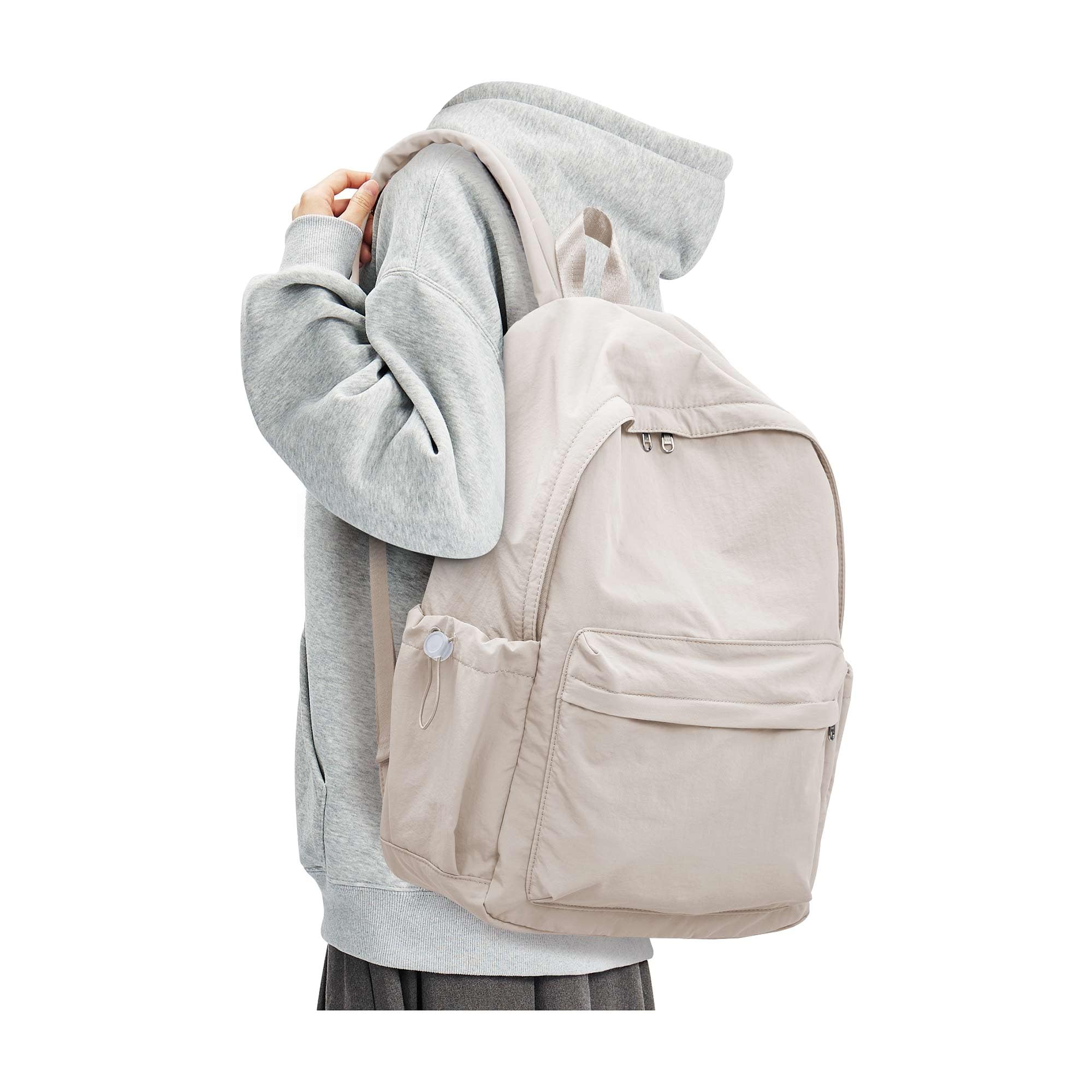 Sponsored Ad - Khaki Lightweight Basic Backpack for High School,College Bookbag for Womens,Travel Laptop Backpacks for Teen Girls,School Bag Casual Daypack