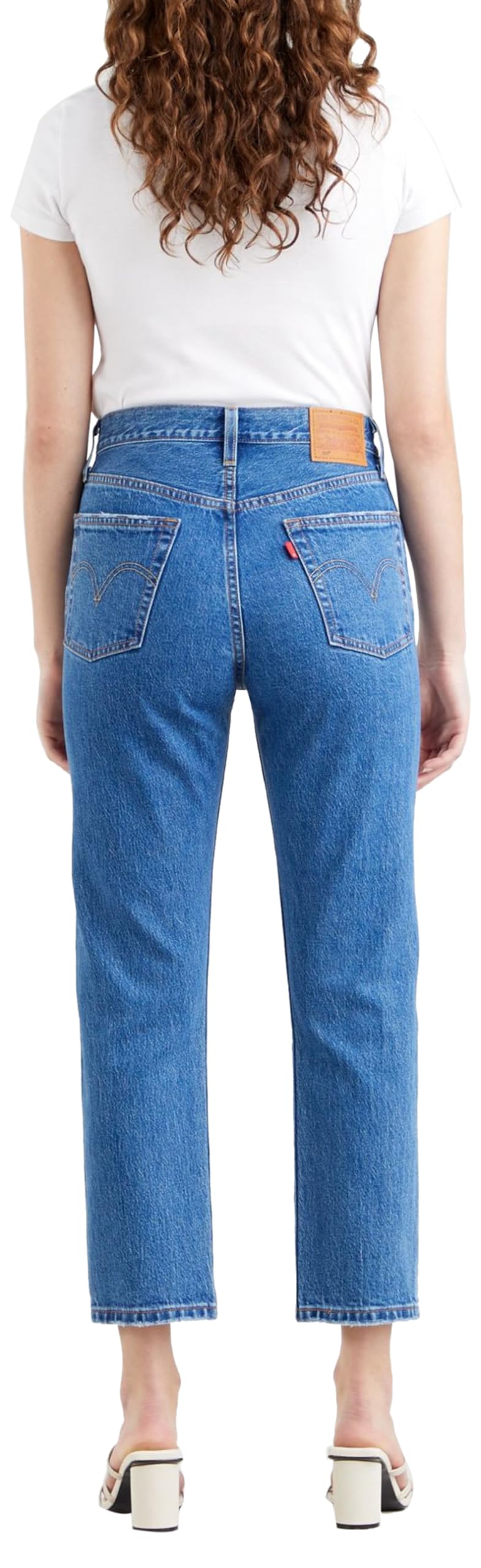 Levi's Jeans da Donna 501 Crop High Rise, Straight Fit