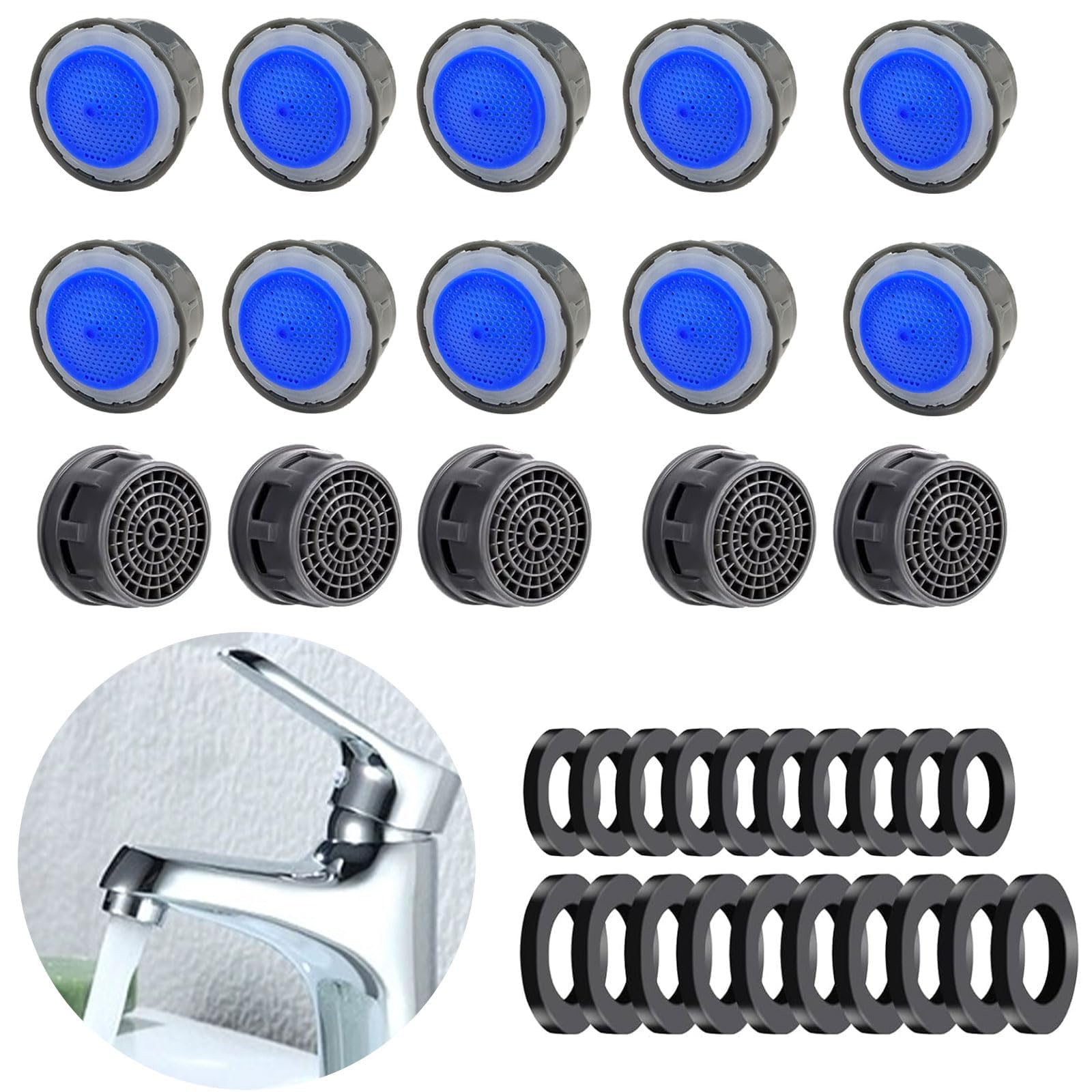 See full amazon price history chart for Tecokart® Aerators for Water Tap Filter Splash-Proof Head foam, Faucet Aerator Replacement Part for Bathroom or Kitchen Water Saving Tap Filter Nozzle with Washers Faucet Filter (Blue) - Pack of 10 Tecokart® Aerators for Water Tap Filter Splash-Proof Head foam, Faucet Aerator Replacement Part for Bathroom or Kitchen Water Saving Tap Filter Nozzle with Washers Faucet Filter (Blue) - Pack of 10 (B0D4D2STQV) Amazon Price History, Amazon Price Tracker