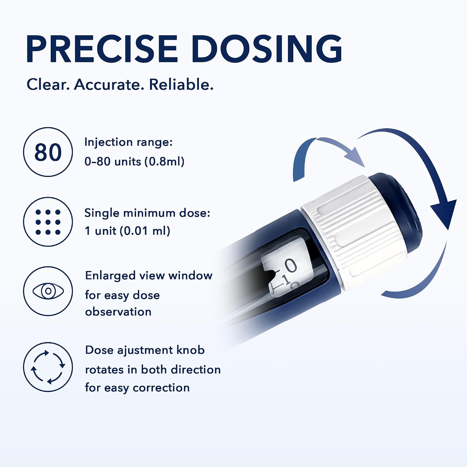 NEST Reusable Peptide Pen Injector - Adjustable Dose V2 Injection Pen