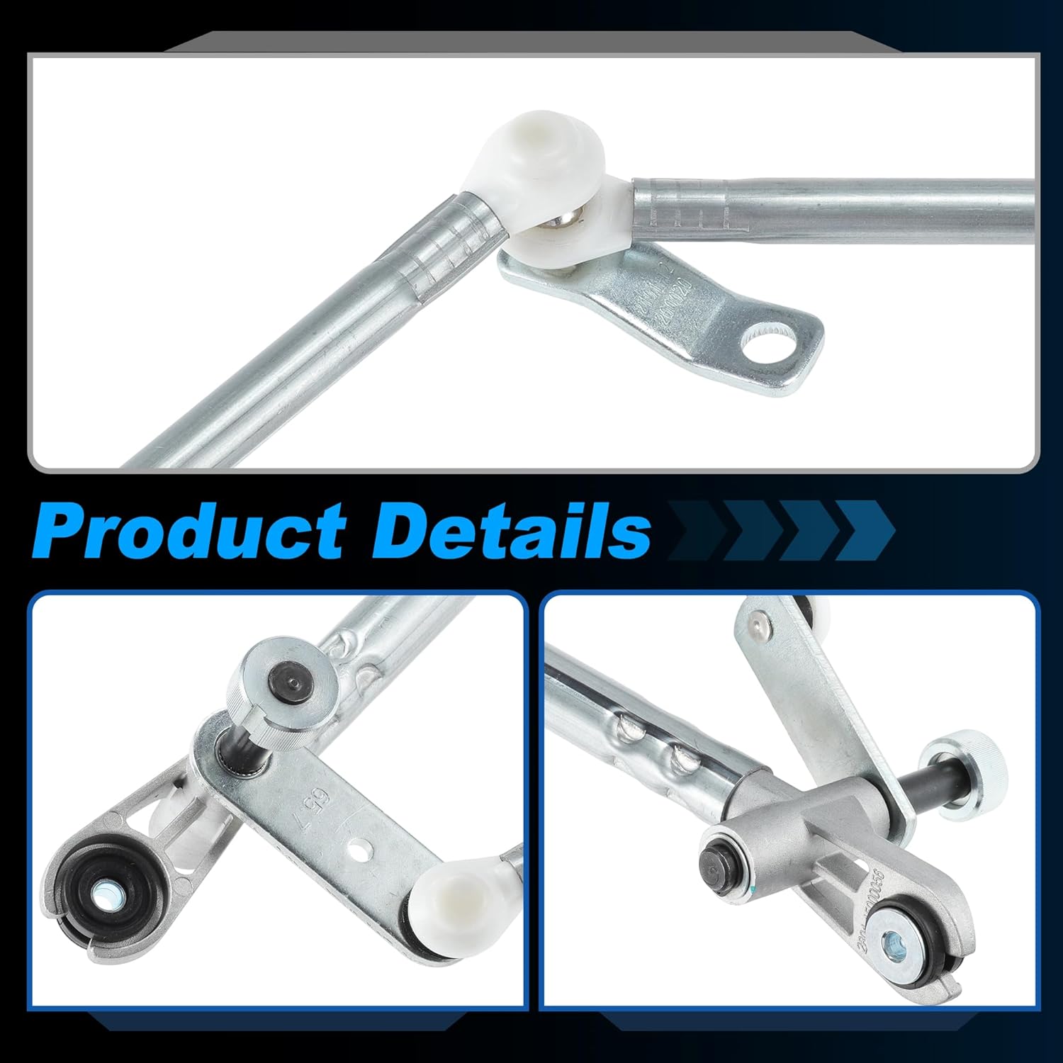 Motoforti Front Windshield Wiper Linkage for Ford F150 F250 F350 F450 F550 for Lincoln Navigator Windshield Wiper Linkage Assembly No.FL3Z17566A