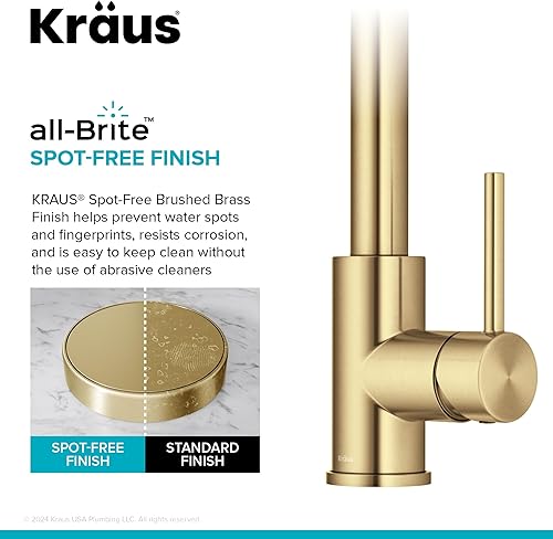 Miniatura 70 de Kraus KPF-1610SFSCH Bolden - Grifo de cocina comercial de 18 pulgadas con cabezal de pulverización extensible de doble función, acabado all-Brite