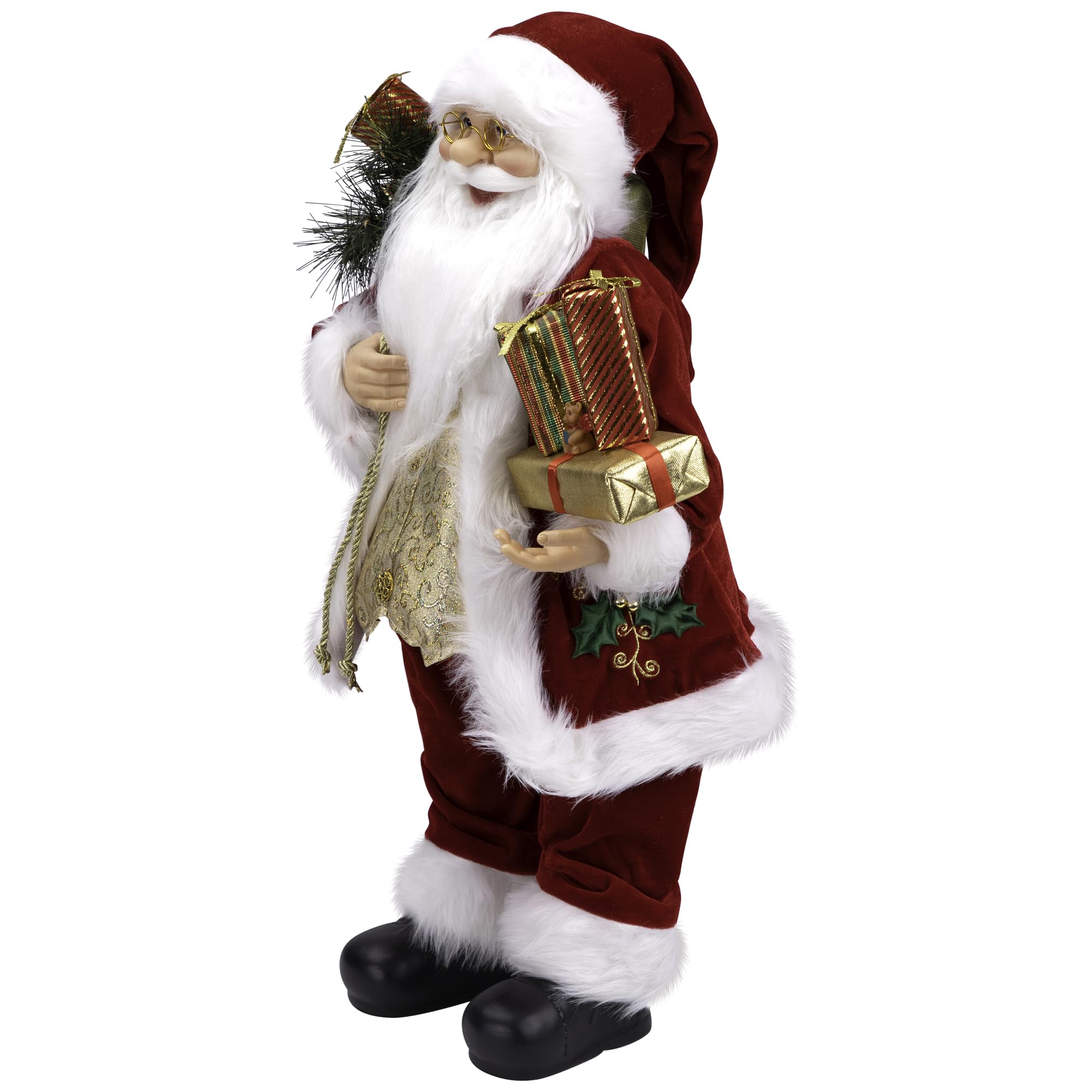 ★約71cm★Standing FABRIC SANTA サンタクロース 人形 最新キッチン・日用品・その他 - ☆約71cm☆Standing FABRIC SANTA