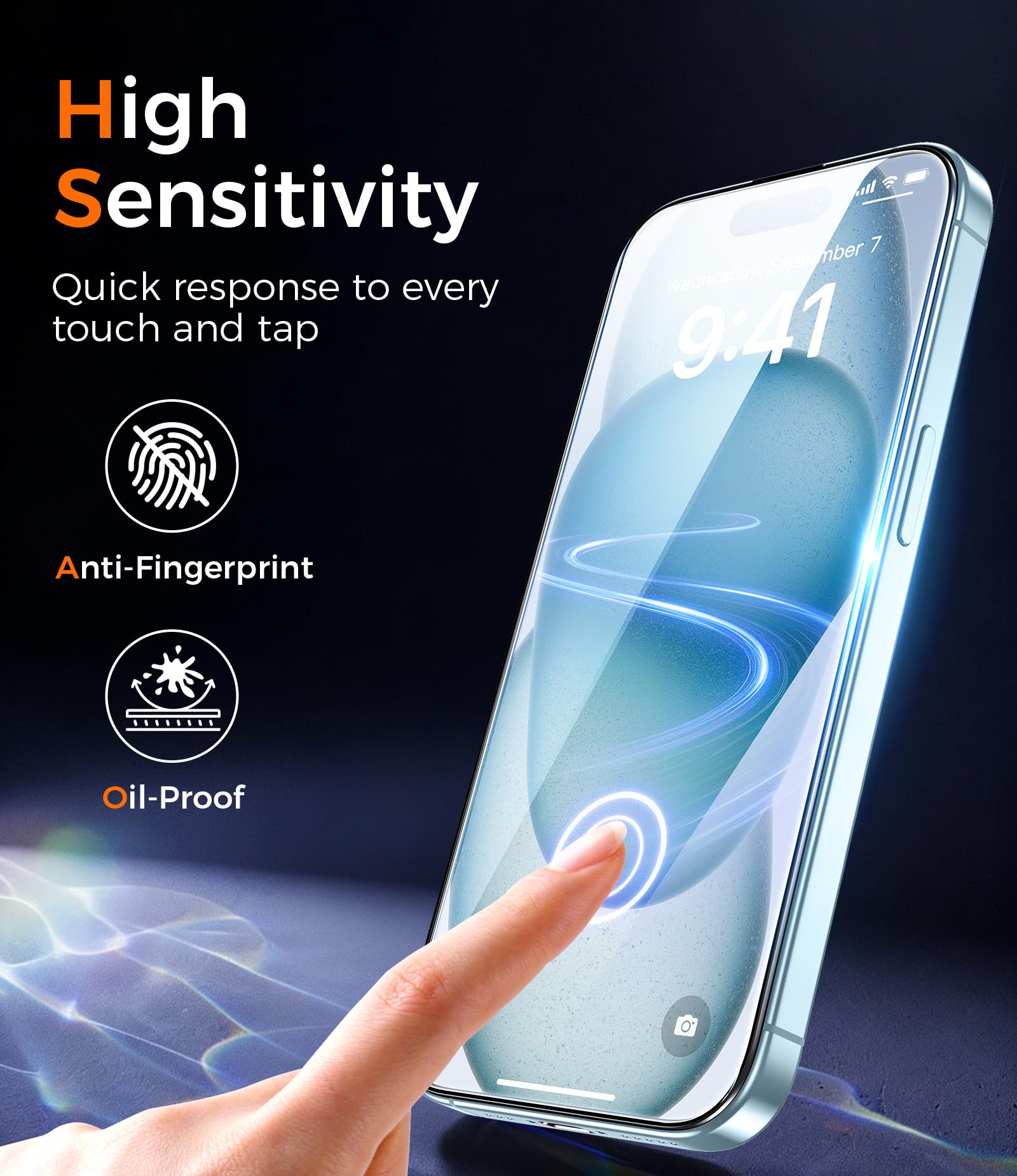 Qasyfanc Magnetic for iPhone 15 Case with 2 Tempered Glass Screen Protector, Compatible with MagSafe, Full Camera Protection, [Anti-Yellowing] Shockproof Protection Phone Case, Clear — view 7