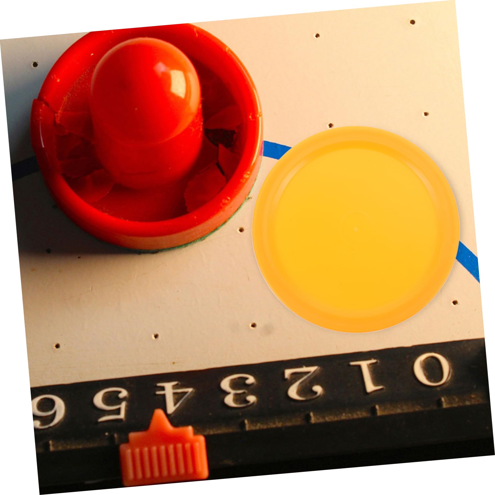 KONTONTY Ice Hockey Bulk 10 Replacement for Hockey Table Game Plastic Pieces Indoor Set