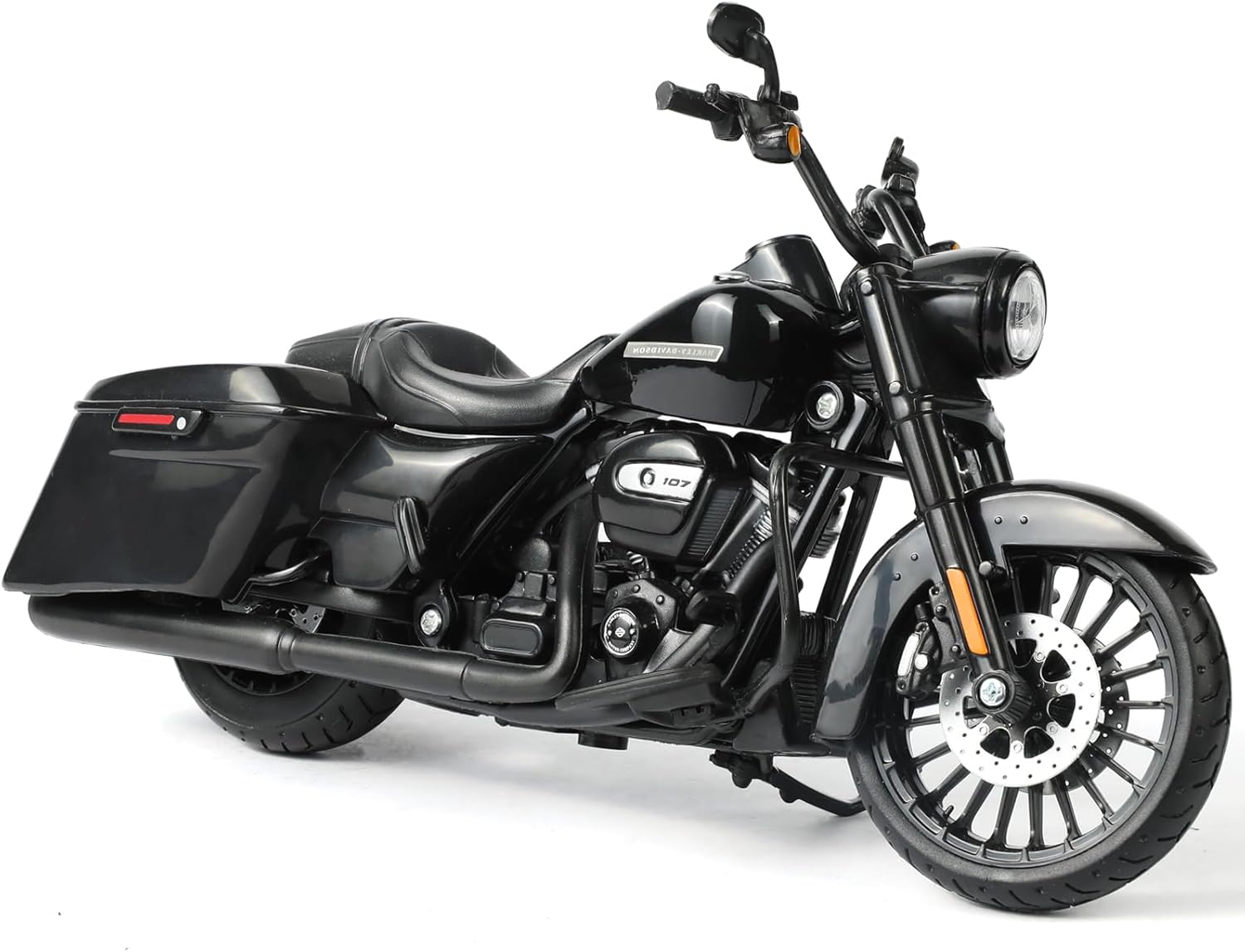 2017 Road King Special Motorcycle Toy Compatible for Harley Davidson 1:12 Mini Motorcycle Model diecast Moto for 5-7 inch Doll seat Decoration Moto Toy Gift