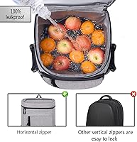 Vista 2 de FORICH - Mochila térmica suave, con aislamiento impermeable, a prueba de fugas, mochila portátil de tamaño pequeño para trabajar, almuerzo, viajes