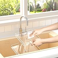 Vista 7 de NIUBEE Organizador de almacenamiento de cosméticos de baño acrílico de 2 niveles para tocador y encimera, bandeja de perfume de pie para decoración