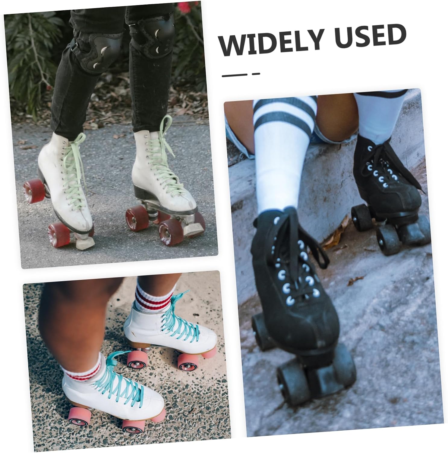 4pcs Colored Roller Skate Wheels for Indoor Use Replaceable Skates Wheels for Smooth and Stable Performance and Tile