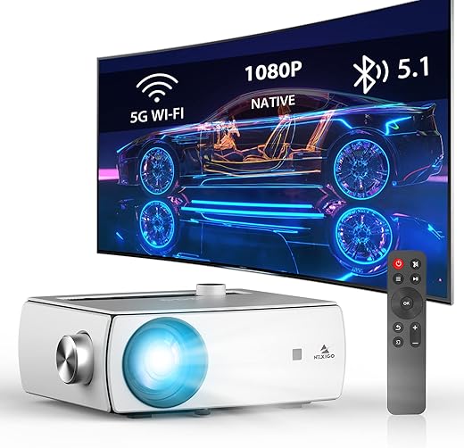 NexiGo WiFi Bluetooth Projector PJ10