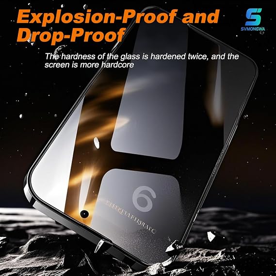 2 Pack for Samsung Galaxy S25 Privacy Screen Protector Auto-Alignment