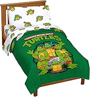 Vista 27 de Jay Franco Nickelodeon Teenage Mutant Ninja Turtles Juego de edredón completo - Juego de ropa de cama de 7 piezas incluye juego de sábanas y fundas