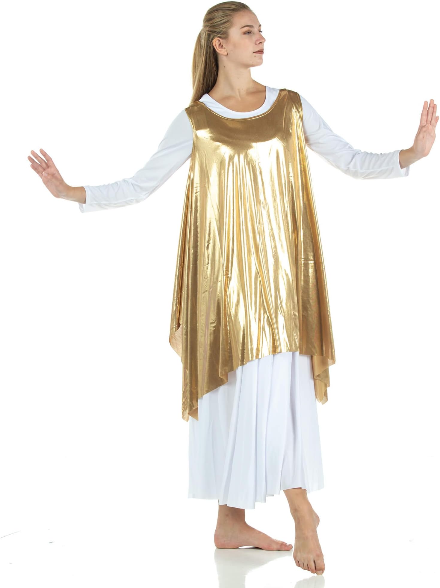 DanzcueWomens Celebration of Spirit Dance Drapey Tunic Tank Pullover