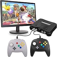 Vista 8 de KIWITATA Retro N64 Mini Controller, Mini N64 Wired Remote Game Pad Upgraded Joystick Controller for Classic N64 Video Console (Gray)