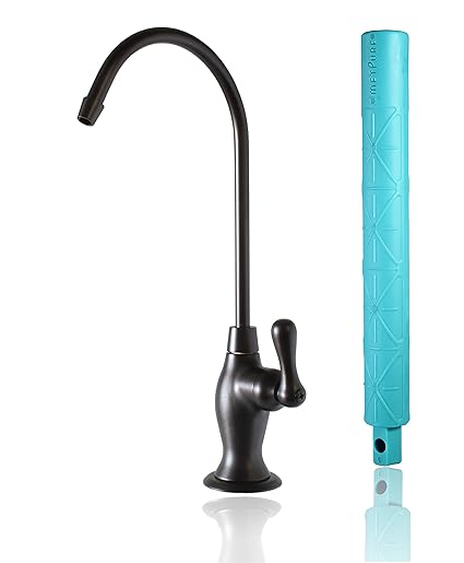 Metpure Reverse Osmosis Faucet Non-airgap RO Filtration System Coke Style NSF 100% Lead Free Water Dispenser Spout (Oil Rubbed Bronze) with Faucet Wrench RO-FW148