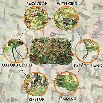 Amazon.co.jp: カモフラージュネット、ウッドランド迷彩ネット 偽装網