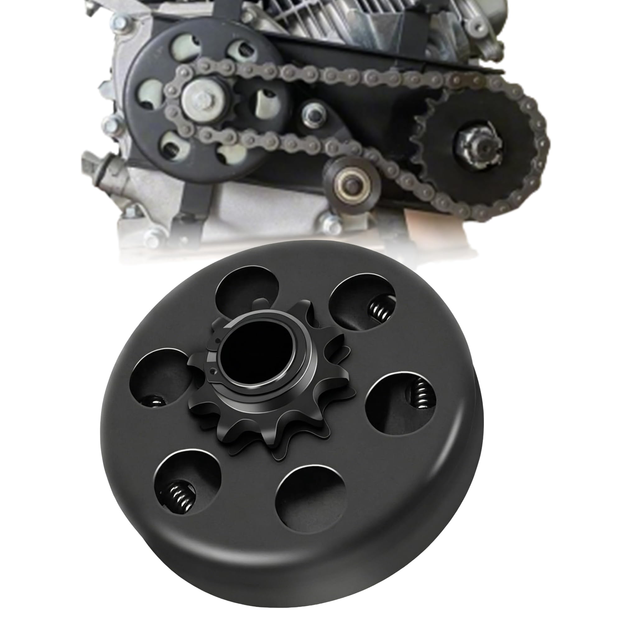 Amazon.com: QYMOTO 420 Chain 10T Clutch 3/4'' Bore 10 Tooth Mini
