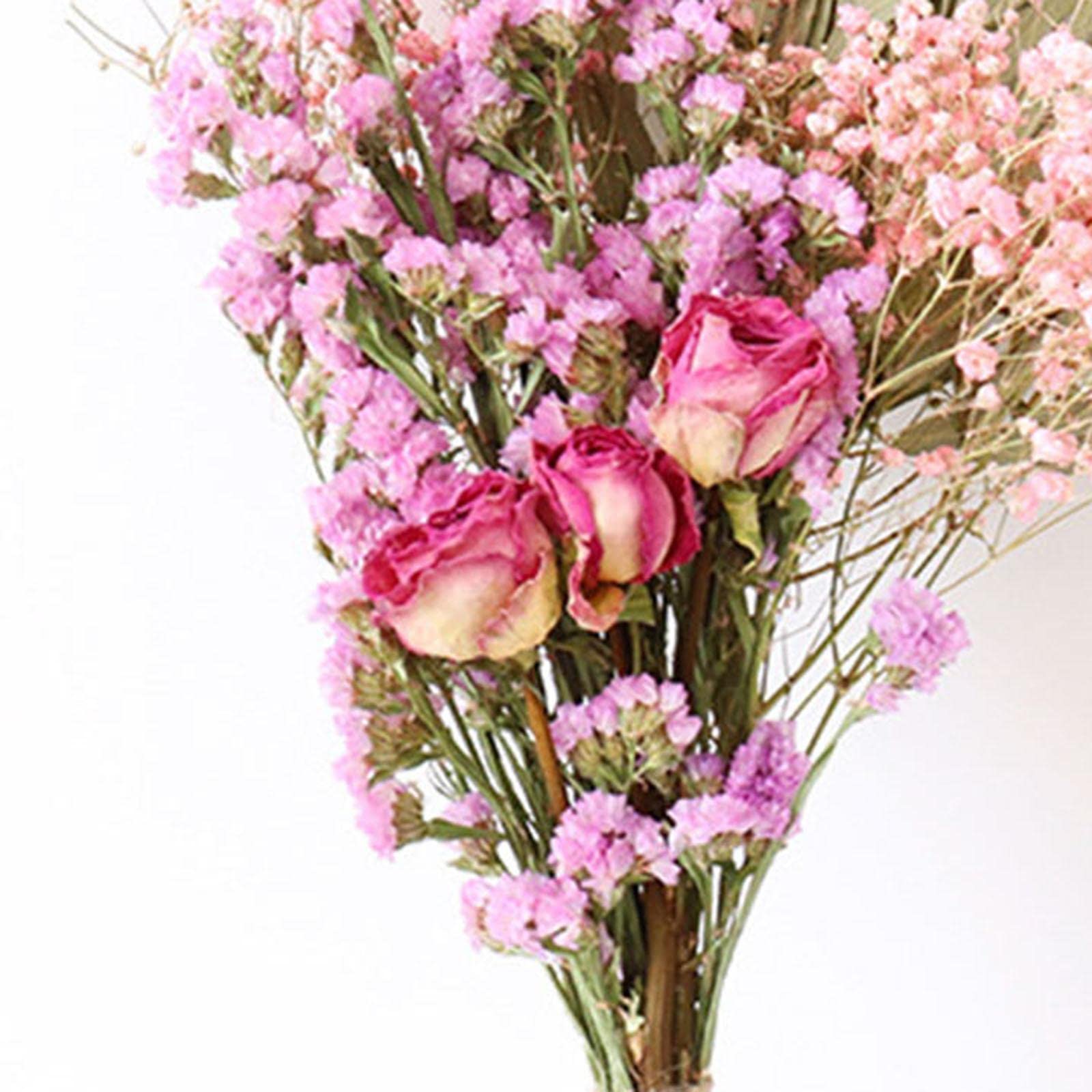 Dried Flowers Bouquet Dried Plants Flower Ornament Wedding Decor Pink-image-23