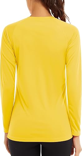 Miniatura 2 de TACVASEN Camiseta de manga larga con protección contra erupciones para mujer UPF 50+ Camisetas de protección solar UV de secado rápido Camiseta de