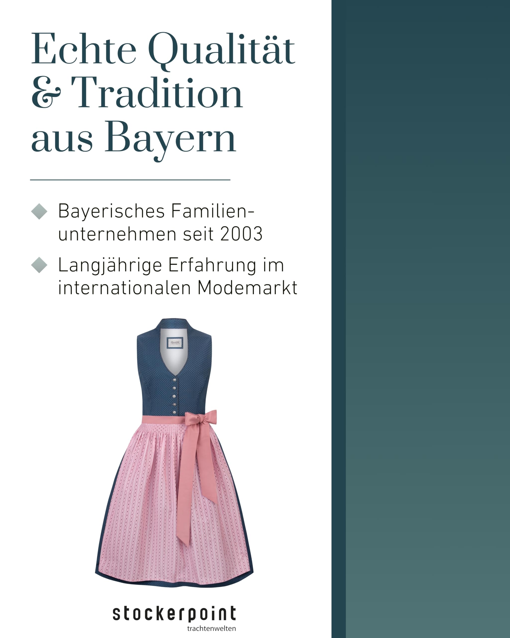Stockerpoint Damen Marina Midi Dirndl (1er Pack)