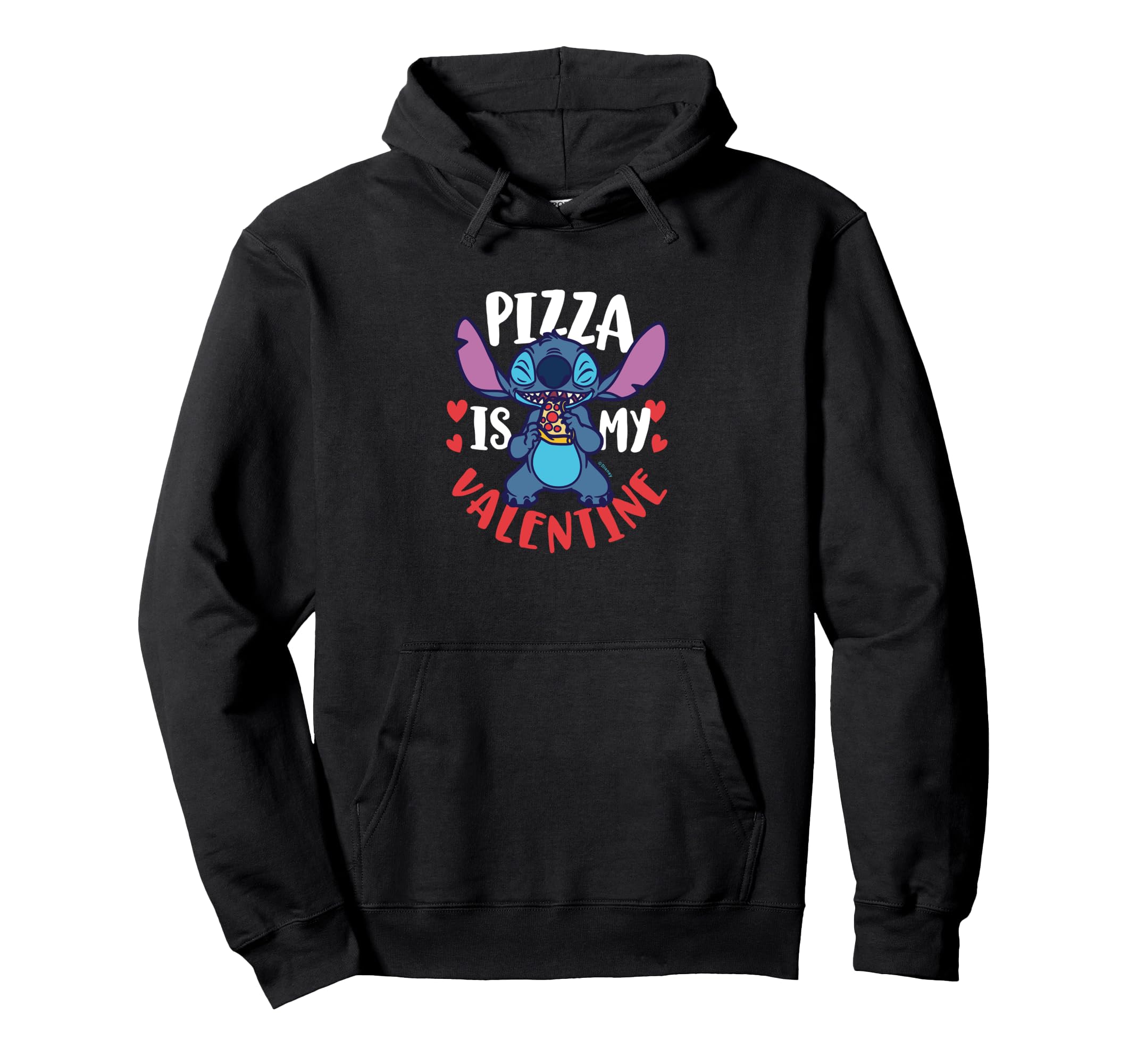 Sweat Lilo & Stitch Pizza Is My Valentine pull original à capuche - 2