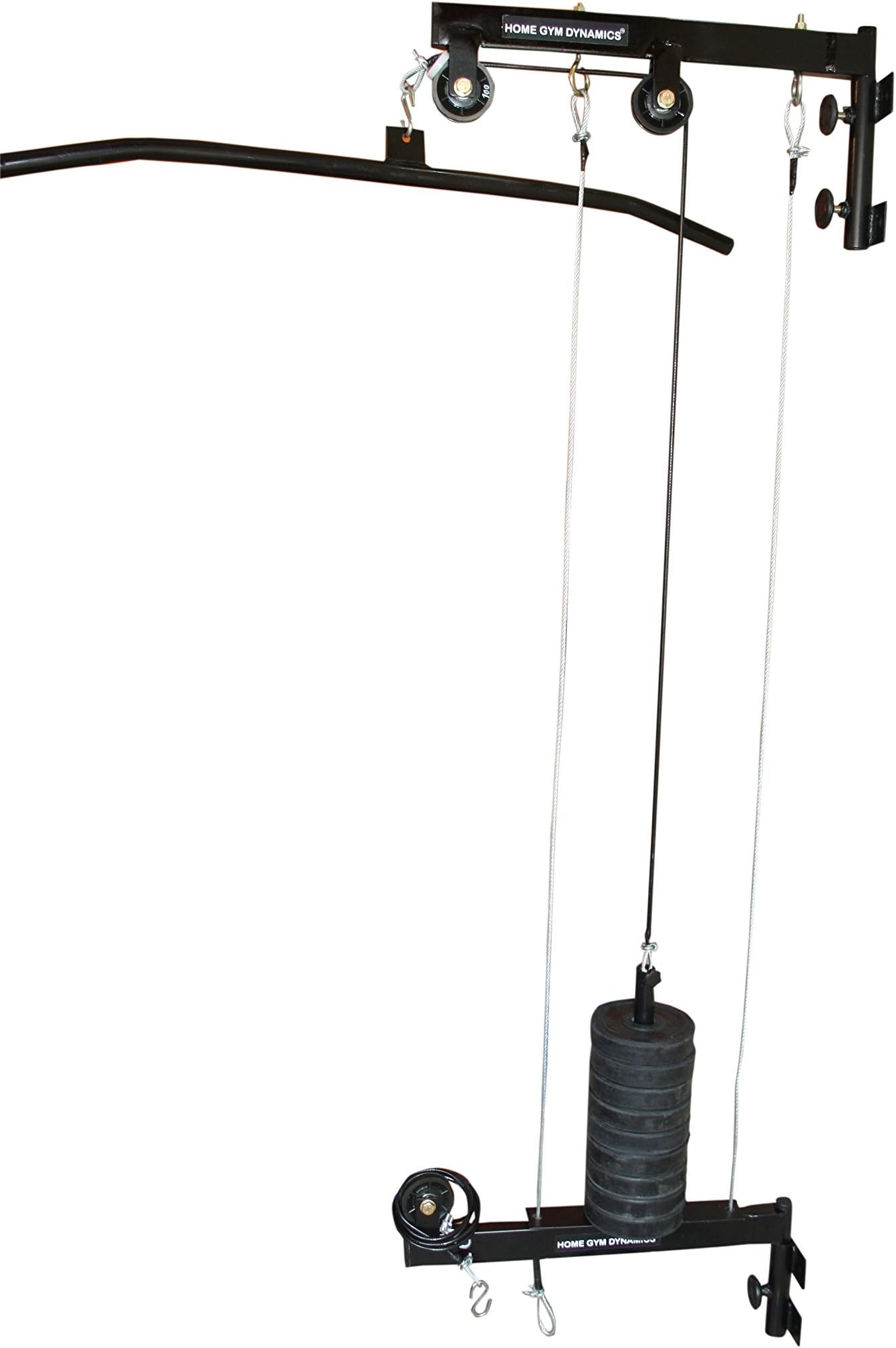 Wall Mounted Top Bottom Pulley Gym With Anti Swing Cable