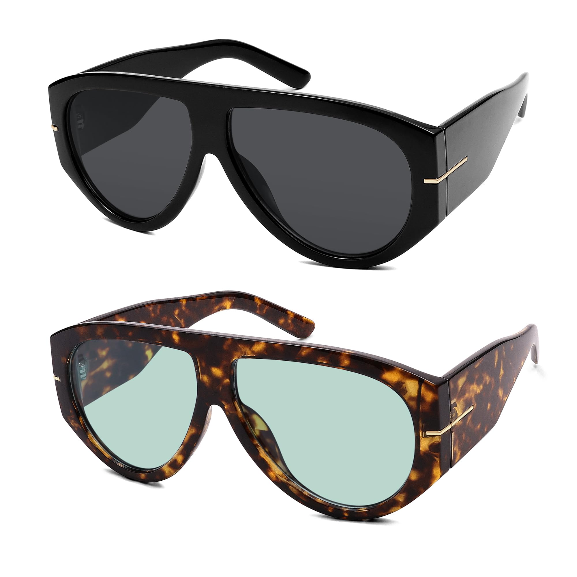 Oversized Retro Aviator Sunglasses Womens Mens 70s Classic Vintage Sun Glasses AR82227