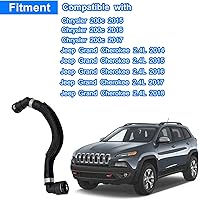 Vista 5 de Conector de manguera de calentador de metal y plástico 68199254AB, 3/4 pulgadas, tipo de enchufe, se adapta a Jeep Cherokee 2014-2018 y Chrysler 200