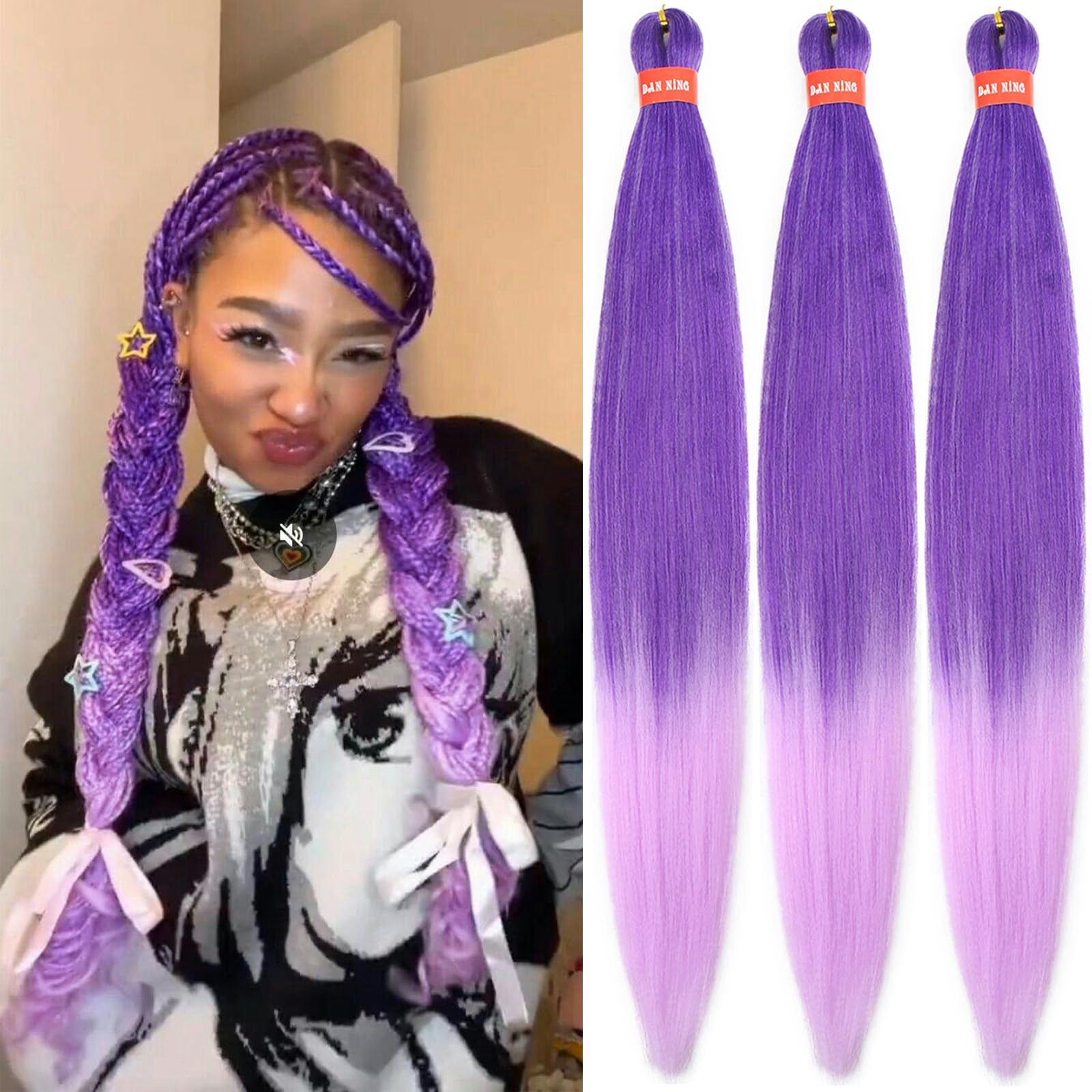 EYBNA テルペン PurpleGrape 30ml リキッド等にも Amazon.com : Ombre Dark Purple Lavender Purple Braiding Hair Pre