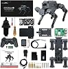 Yahboom ROS2 Robot Dog with RPi 5 AI Model Voice Embodied Intelligence OpenCV Programmable Bionic Quadruped AI Robotic Dog,for Educational Python Programming DOGZILLA S1 with Pi5-4GB