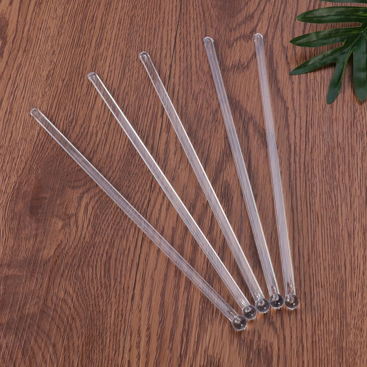 100pcs Plastic Swizzle Sticks Beverage Stirrer round Tip