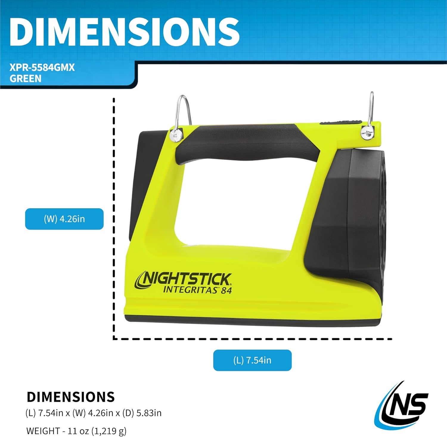 XPR-5584GMX INTEGRITAS™84 Intrinsically Safe Rechargeable Lantern w/Magnetic Pad