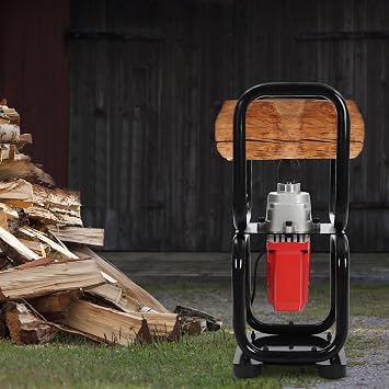 Wood Splitter Electric Powered,Log Splitter,Electric Firewood Splitting Machine,Wood Splitter Electric Powered,Firewood Splitting Machine Black and Red Stand Wood Splitter,for Wood Mills